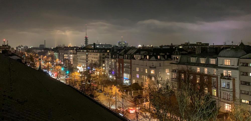 Praxis für Sportmedizin Blick von der Dachterrasse