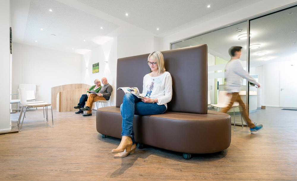 Wartezimmer der Praxis